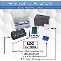 Bison Life Fully Automatic Upper Arm Blood Pressure Monitor with 120 Memory & Carrying Case