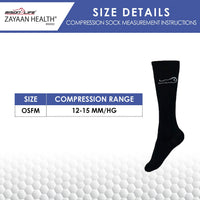 Classic Compression Socks size details