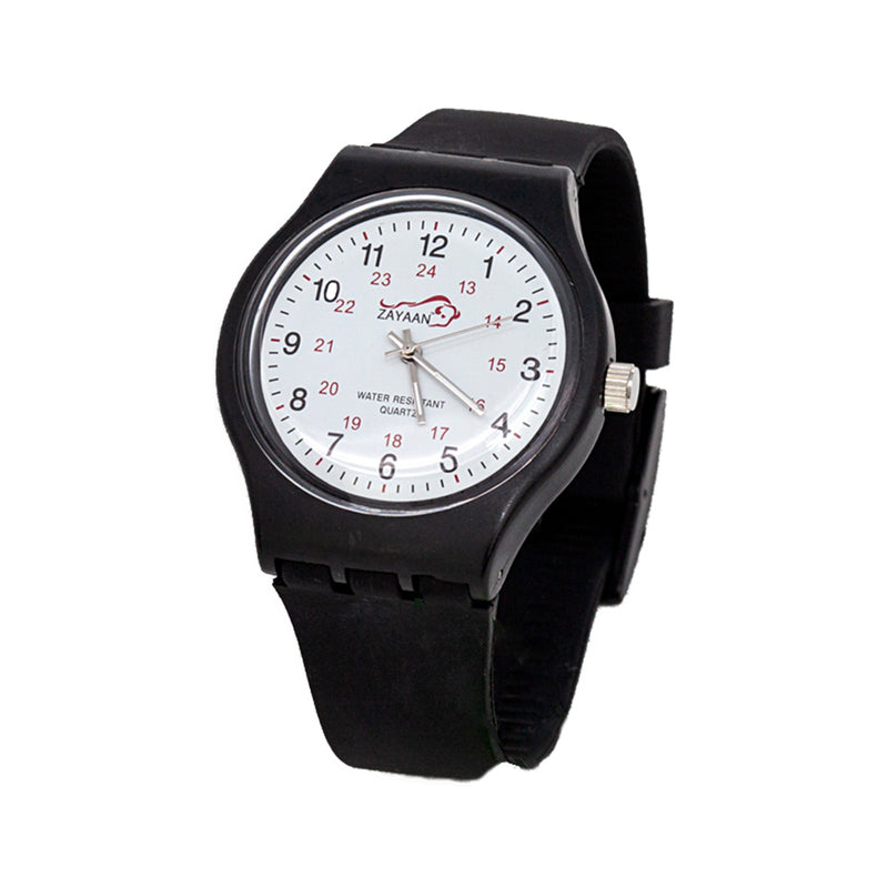 Bison Life Classic Balance Nurse Watch – Bright Pink Quartz Medical Watch, Water-Resistant Design
