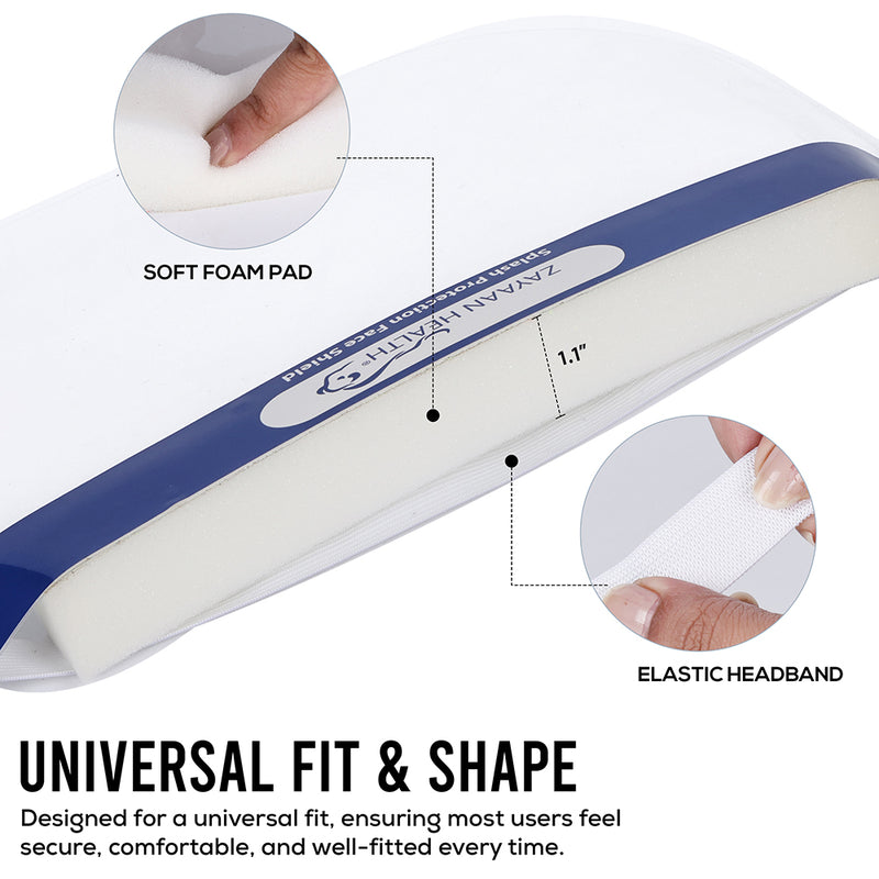 Bison Life Face Shield Clear Lens Foam Padded Disposable Face Shield
