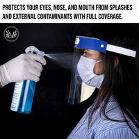 Bison Life Face Shield Clear Lens Foam Padded Disposable Face Shield