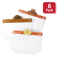 Bison Life Disposable Clear Safety Face Shield for Kids, Lightweight Elastic Headband, ANSI Z87.1