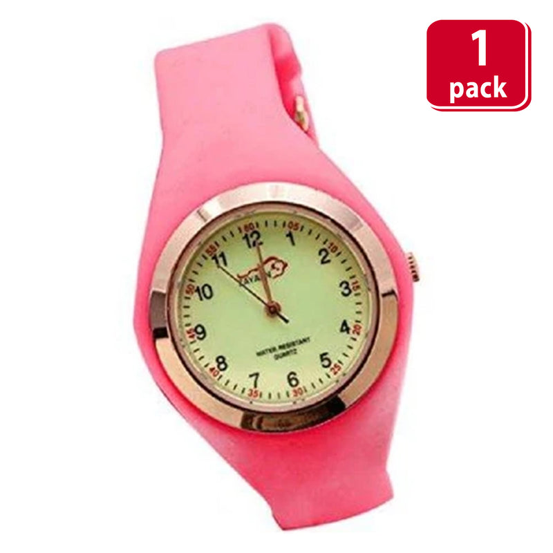 Bison Life Chroma Balance Medical Watch – Glow Dial Quartz Nurse Watch, Water-Resistant Design