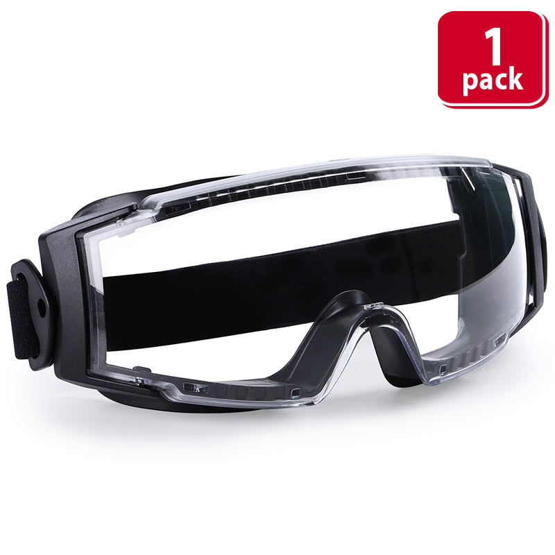 Bison Life SplashPro Anti-Fog Over The Glasses Safety Goggles, ANSI Z87.1