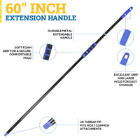 60 inch extendable pole for window glass cleaning