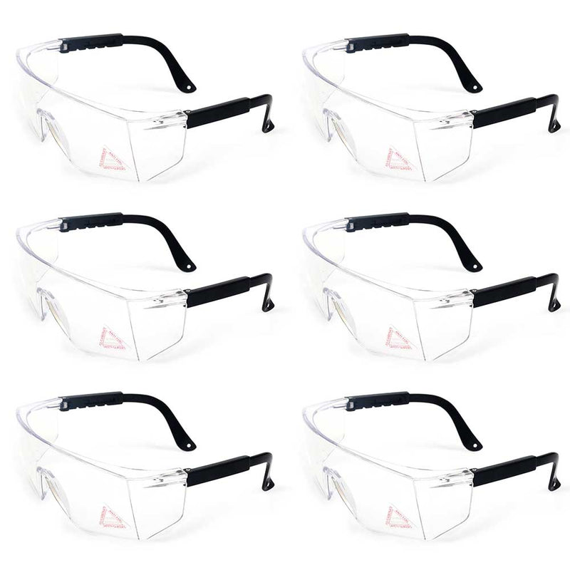 Boxer Clear Lens Color Temple Safety Glasses, Anti Scratch-Fog Lens