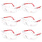 Boxer Clear Lens Color Temple Safety Glasses, Anti Scratch-Fog Lens