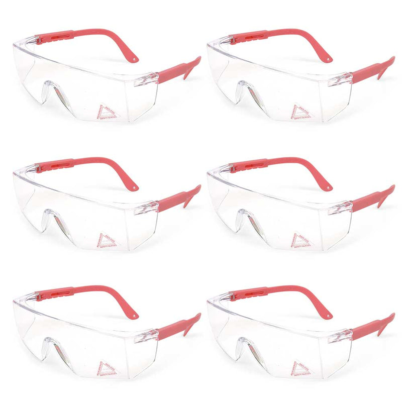 Boxer Clear Lens Color Temple Safety Glasses, Anti Scratch-Fog Lens