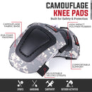 Safe Handler Camouflage Gel Foam Knee Pads – Heavy Duty Construction, Flooring, Gardening & Outdoor Work Protection with Adjustable Straps