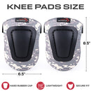 Safe Handler Camouflage Gel Foam Knee Pads – Heavy Duty Construction, Flooring, Gardening & Outdoor Work Protection with Adjustable Straps