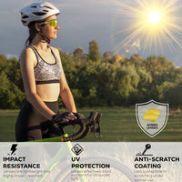 Bison Life CamoJax Outdoor Safety Glasses with Wind-Resistant Eye Protection, ANSI Z87.1