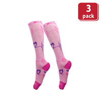 Bison Life Compression Socks for Men & Women – Breathable Anti-Fatigue Knee High Support