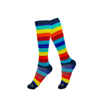 Bison Life Chroma Compression Socks for Men & Women – Knee-High Multi-Color Support Socks