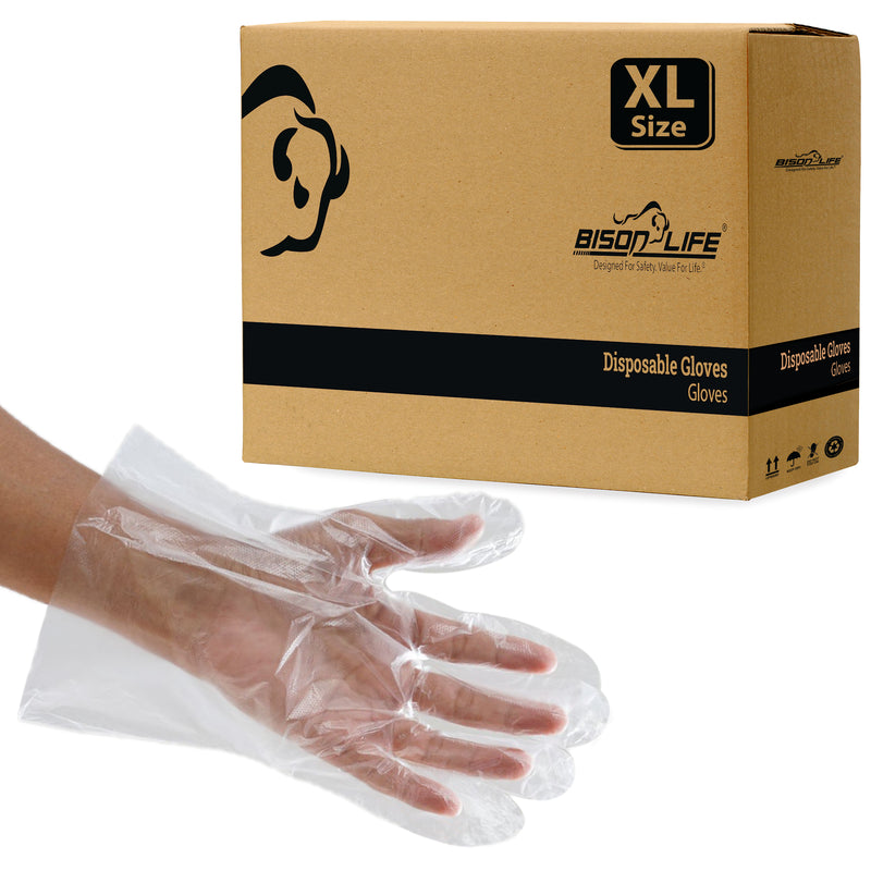 High-Density Polyethylene Non-Sterile Disposable Gloves , Pack of 1050