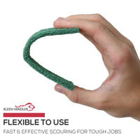 Bison Life Green Medium Duty Scouring Pads, 4x6 Inch Kitchen Scrub Sponges