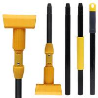 Bison Life 61-Inch Extendable Jaw Clamp Mop Handle – Heavy Duty Commercial Wet Mop Stick