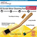 EZ Scrub-Slicer Cleaning Tool, Safe Cleaner for Electric Blades, Deli Slicing Machines, and Mandolin Slicers