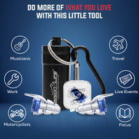 Reusable Concert Earplugs for Noise Reduction 27 dB