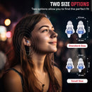 Reusable Concert Earplugs for Noise Reduction 27 dB, High Fidelity Hearing Protection Silicone Ear-Plugs for Loud Music, Festivals, Sporting Events (2 Pairs)
