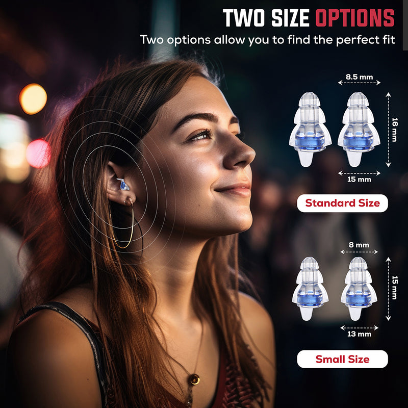 Reusable Concert Earplugs for Noise Reduction 27 dB