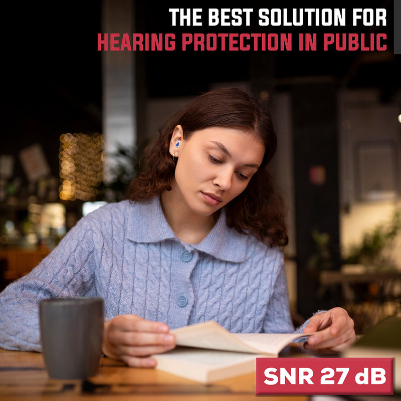 Reusable Concert Earplugs for Noise Reduction 27 dB