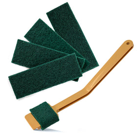 Bison Life EZ Scrub Slicer Cleaning Tool with 4 Replacement Pads, Blade & Deli Cleaner
