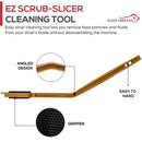EZ Scrub Slicer Cleaning Tool with 4 Replacement Pads, Heavy Duty Electric Blade & Deli Slicing Machine Cleaner