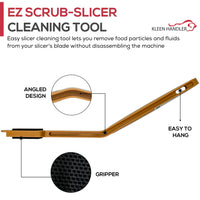 EZ Scrub Deli Slicer Cleaner – Commercial Cleaning Tool for Electric Slicer Blades