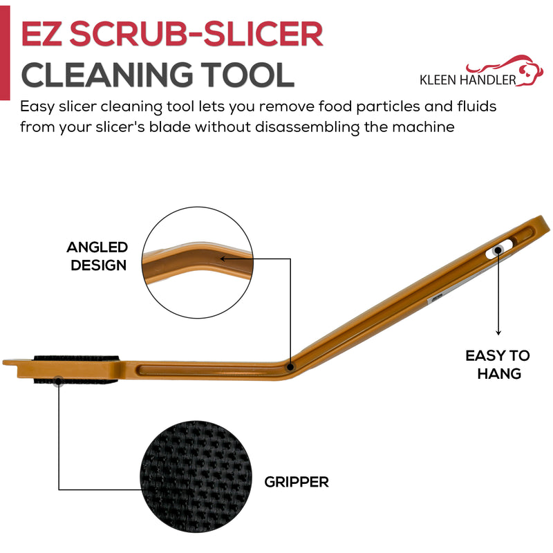 EZ Scrub Deli Slicer Cleaner – Commercial Cleaning Tool for Electric Slicer Blades