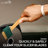 EZ Scrub Deli Slicer Cleaner – Commercial Cleaning Tool for Electric Slicer Blades