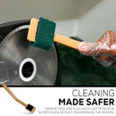 EZ Scrub Slicer Cleaning Tool with 4 Replacement Pads, Heavy Duty Electric Blade & Deli Slicing Machine Cleaner
