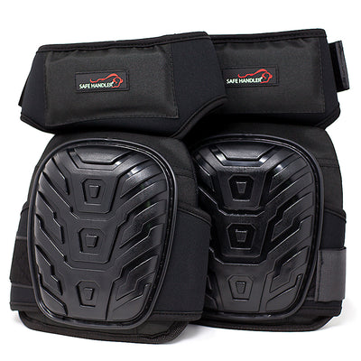 Extra Long Professional Knee Pads with Gel & Foam Padding and Dual Adjustable Velcro Straps
