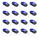 Safety Headgear with Clear Polycarbonate Face Shield, Blue