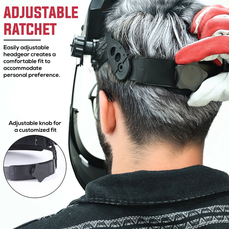 Full Face Protector Face Shield, Reusable, Secure Protection, Black