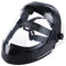Full Face Protector Face Shield, Reusable, Secure Protection, Black