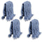 Heavy Duty General Cleaning Mop Commercial Replacement, Wet Industrial Blue Cotton Looped End String Head Refill