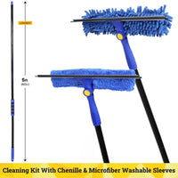 long handle window squeegee for glass cleaning