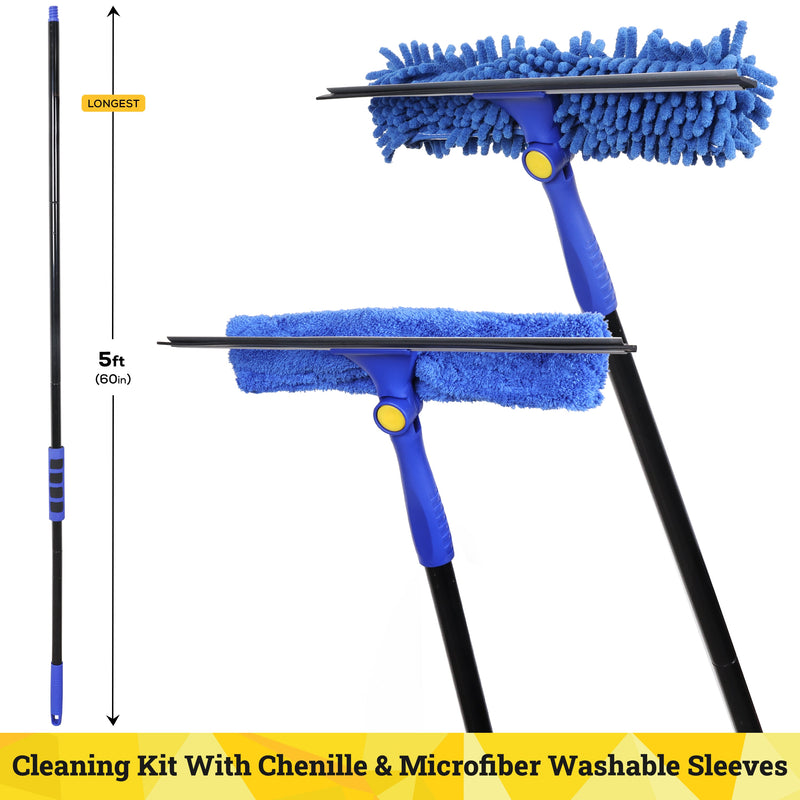 long handle window squeegee for glass cleaning
