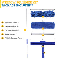 14 inch window squeegee for streak free cleaning