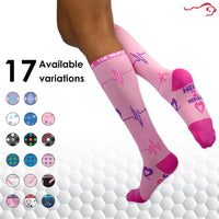 Bison Life Compression Socks for Men & Women – Breathable Anti-Fatigue Knee High Support