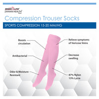 Bison Life Men's Compression Socks – Moisture-Wicking, Odor-Resistant Knee-High Support