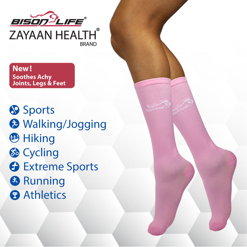 Bison Life Men's Compression Socks – Moisture-Wicking, Odor-Resistant Knee-High Support
