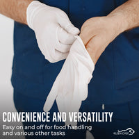 Bison Life Disposable Food Preparation Multi-Purpose Natural Latex Gloves