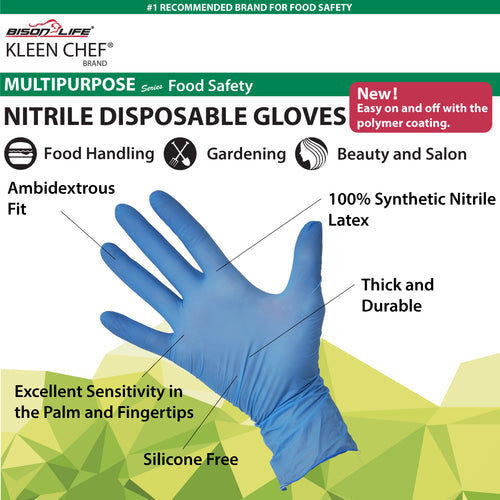disposable nitrile cleaning gloves