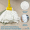 Non-Woven Cut End Floor Cleaning Wet Mop Head Refill, Disposable Industrial Mop Head Replacement