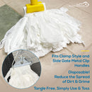 Non-Woven Cut End Floor Cleaning Wet Mop Head Refill, Disposable Industrial Mop Head Replacement