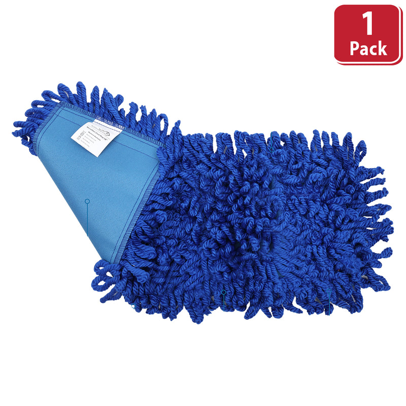 Bison Life Microfiber Dust Mop Head Replacement, Reusable Dust Mop for Floor Cleaning