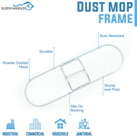 Bison Life Commercial Dust Mop Frame Rust-Resistant | Durable Build For Hardwood Floors