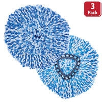 Bison Life Microfiber Spin Mop Replacement Heads Compatible with O Cedar EasyWring