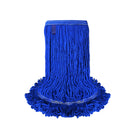 Dark Blue Blended Loop End Heavy Duty Mop Head Replacement, Wet Mop Refills for Industrial and Commercial Use